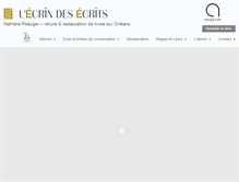 Tablet Screenshot of ecrindesecrits.fr